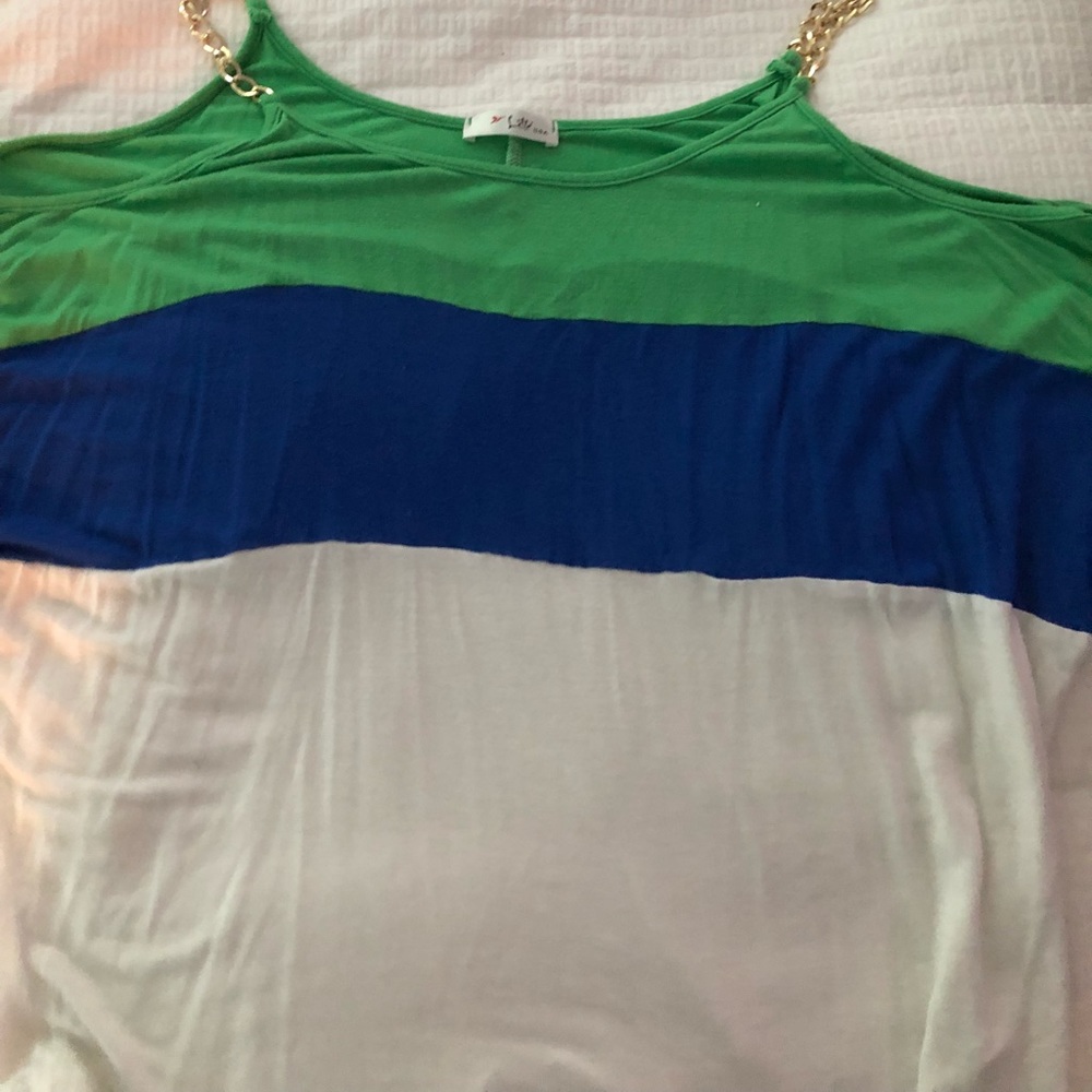 Top with gold chain straps